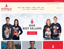 Tablet Screenshot of funkychristmasjumpers.com